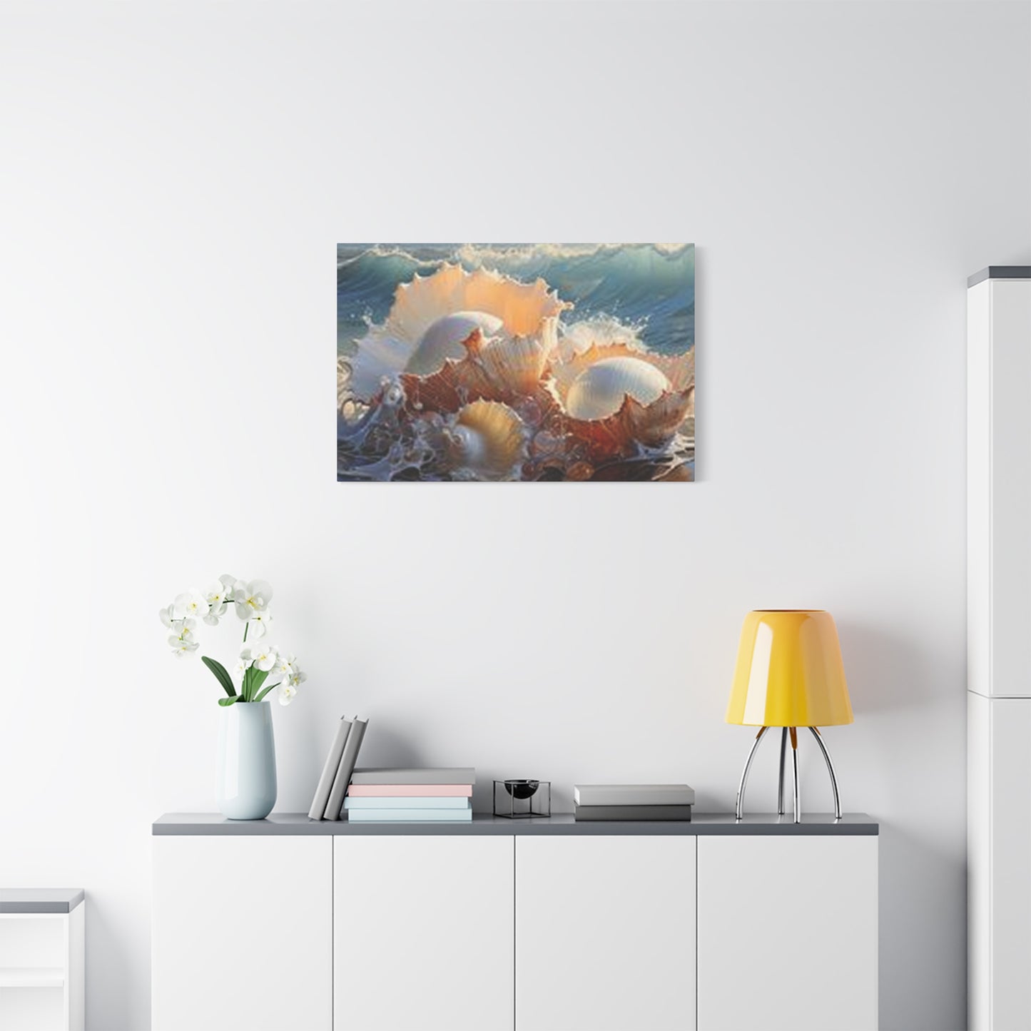 Shells At Sea Shore Wall Art & Canvas Prints