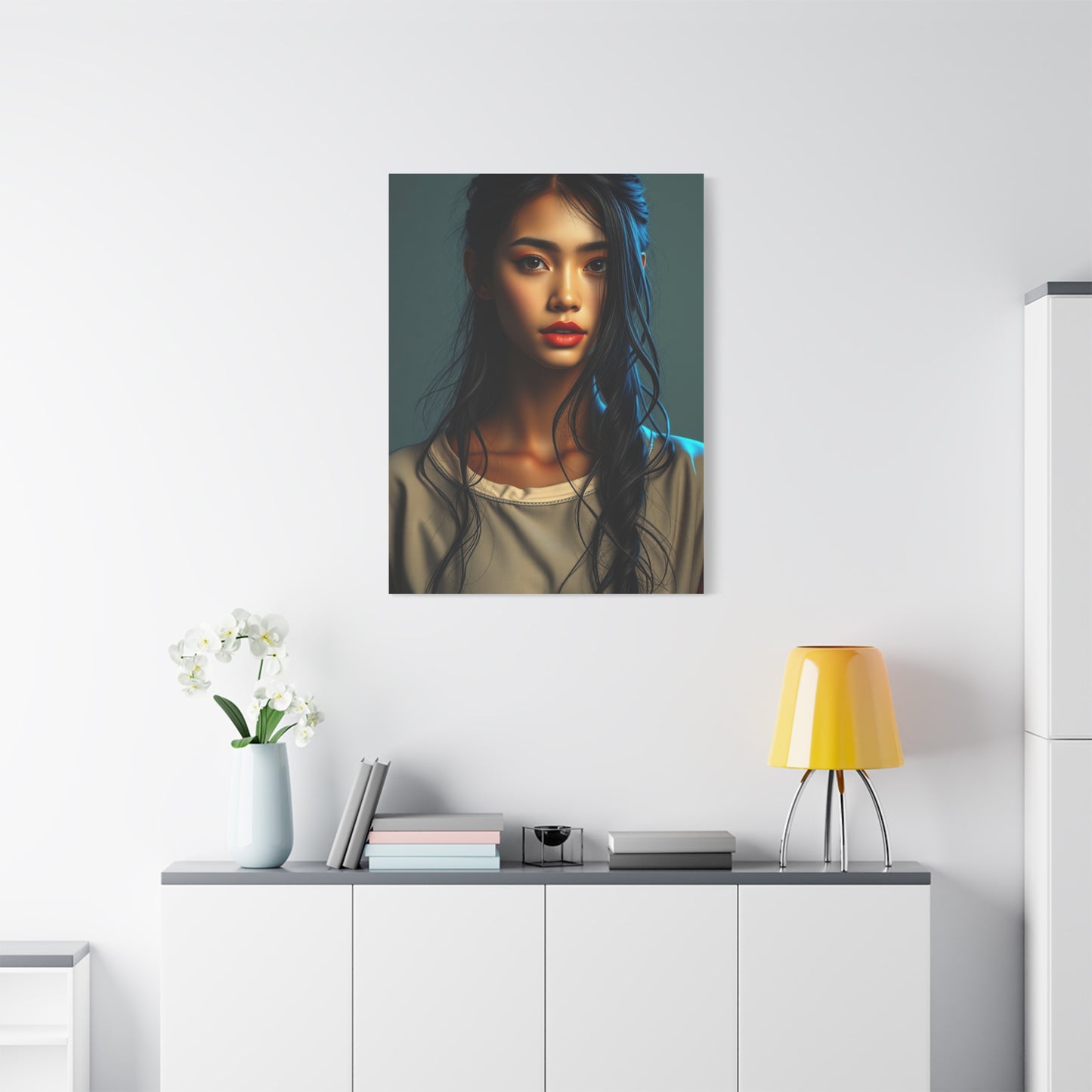 Whimsical Lady Masterpiece Wall Art & Canvas Print