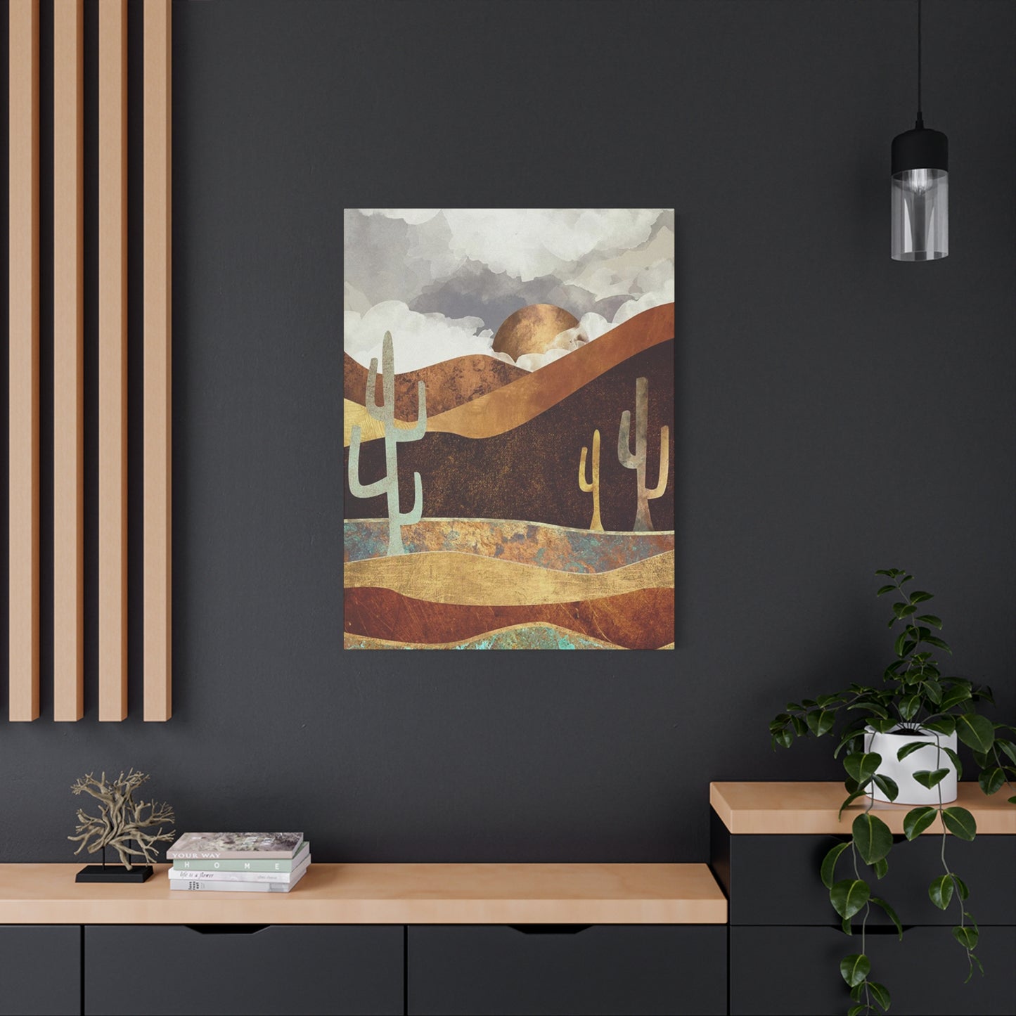 Large Cactus In Desert Wall Art & Canvas Prints