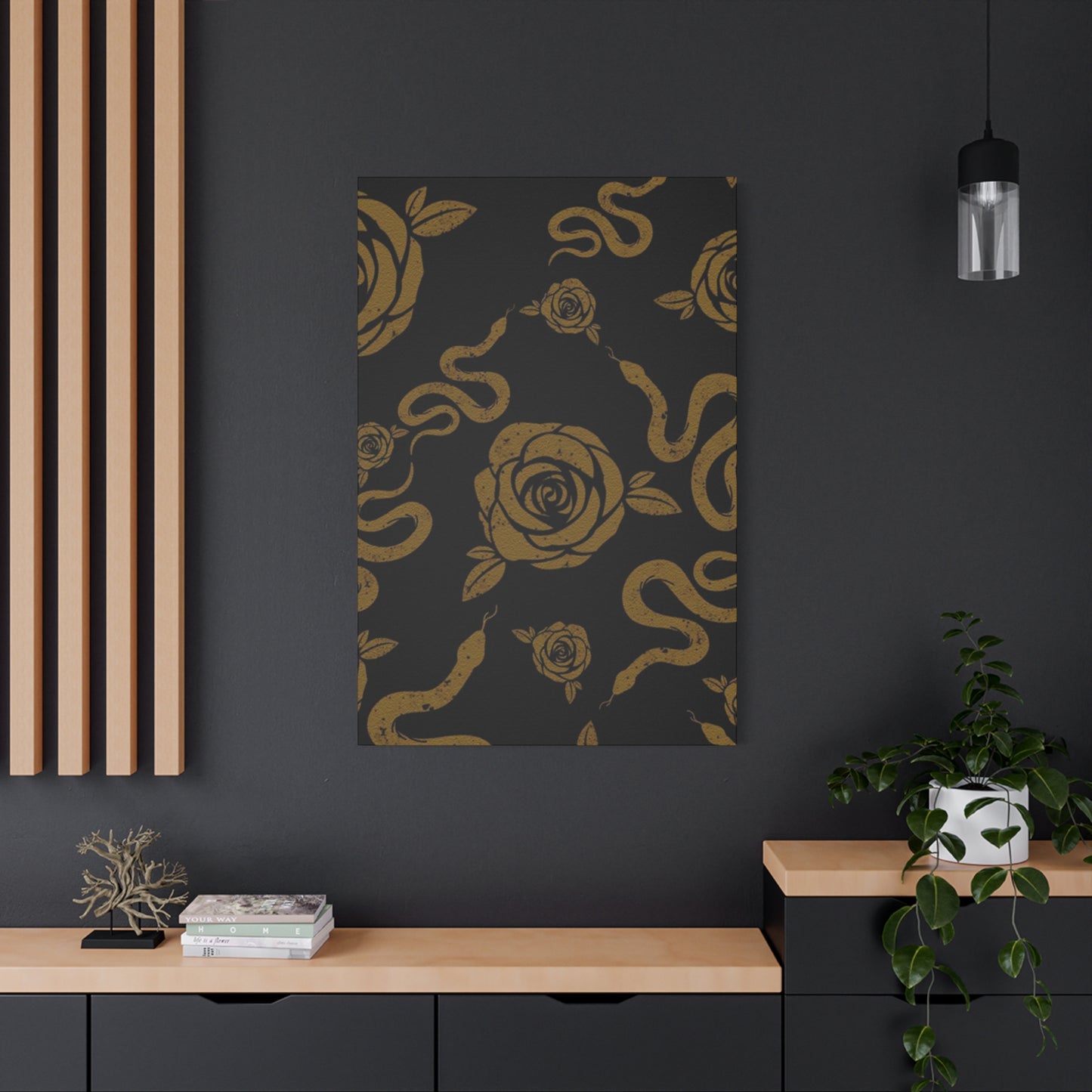 Snake And Rose Wall Art & Canvas Prints
