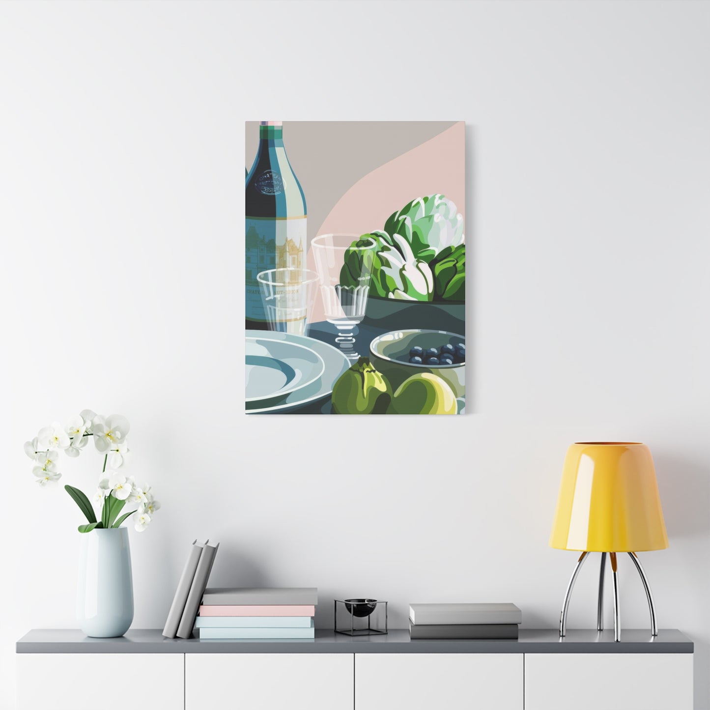 Wine Fruit On Table Wall Art & Canvas Prints