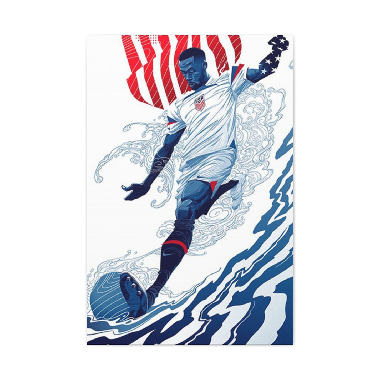 American Soccer Player Wall Art & Canvas Prints