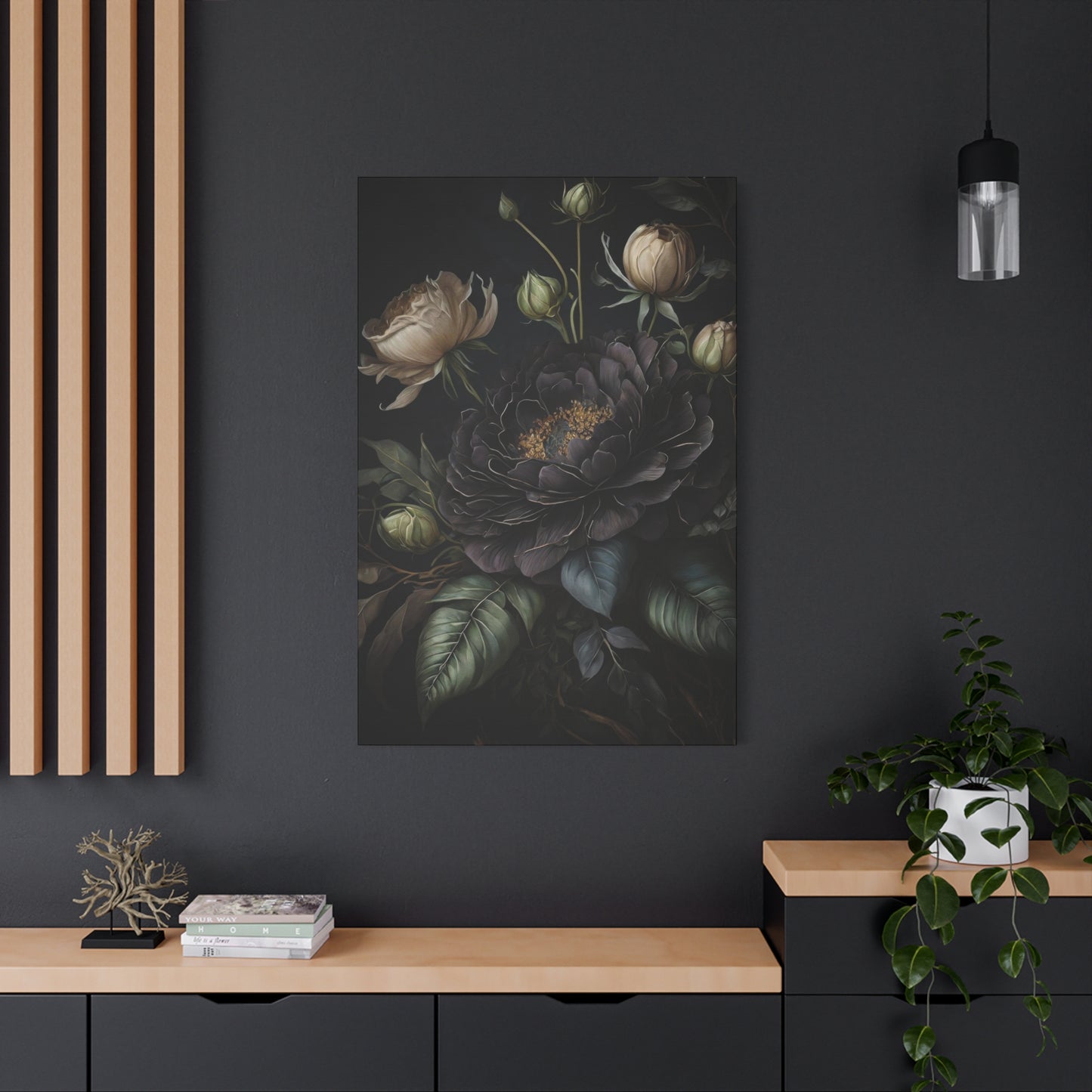 Flowers Dark Wall Art & Canvas Prints