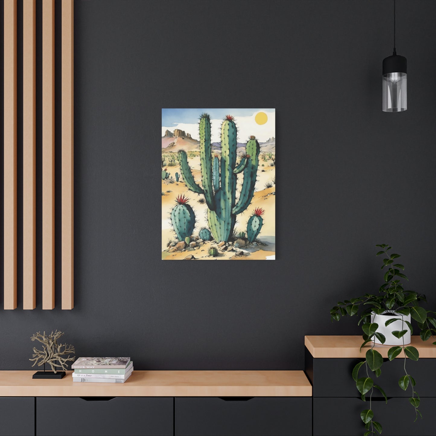 Large Cacti in Desert Wall Art & Canvas Prints