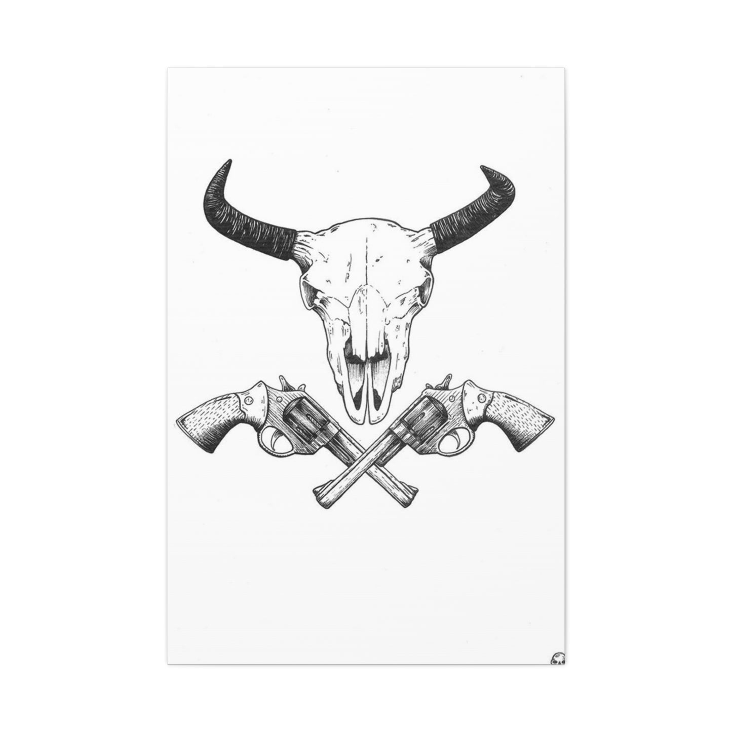 Gun Sketch Wall Art & Canvas Prints
