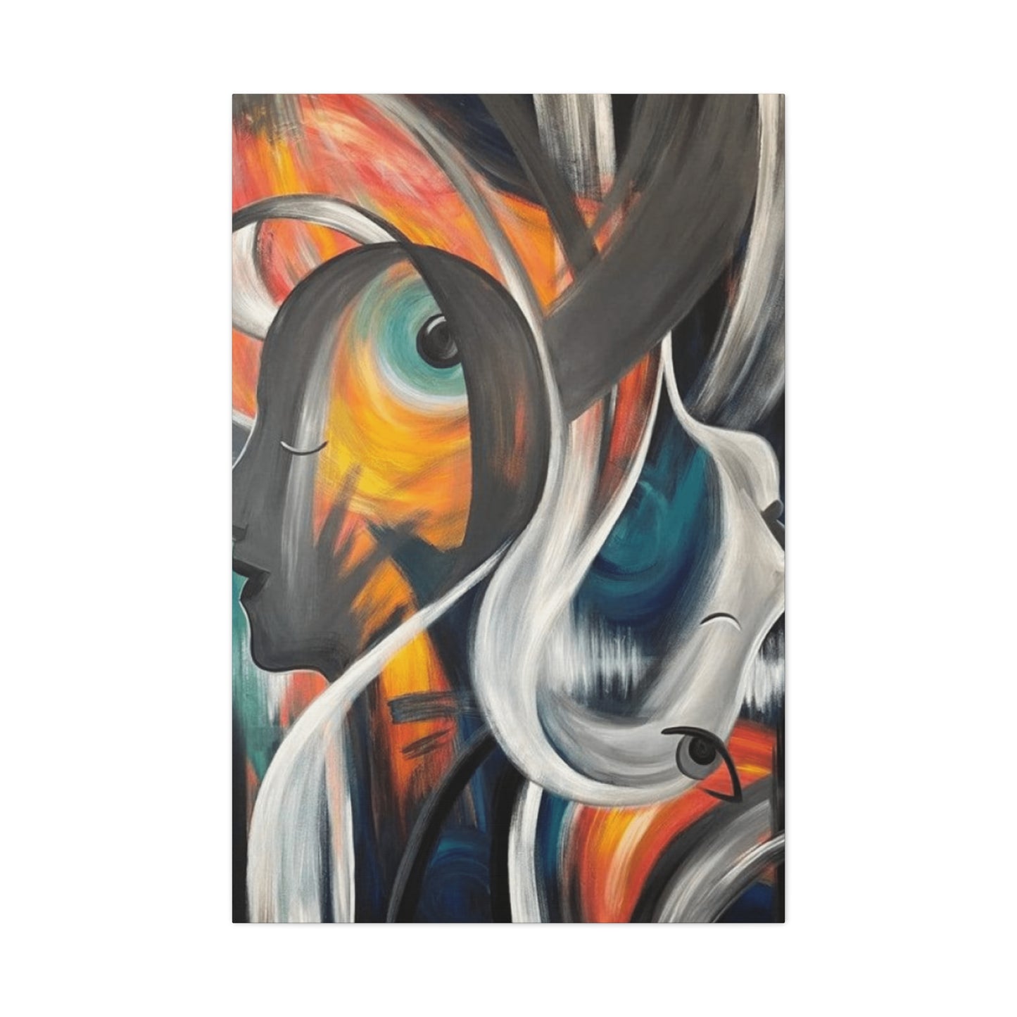 Abstract Faces Painting Wall Art & Canvas Prints
