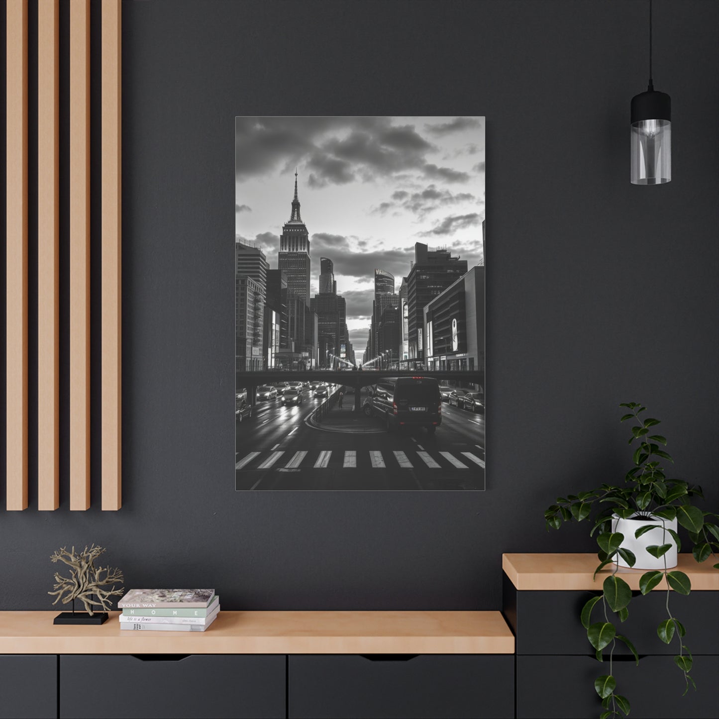 Black & White Cityscapes Art Refined Canvas Wall Art & Canvas Print