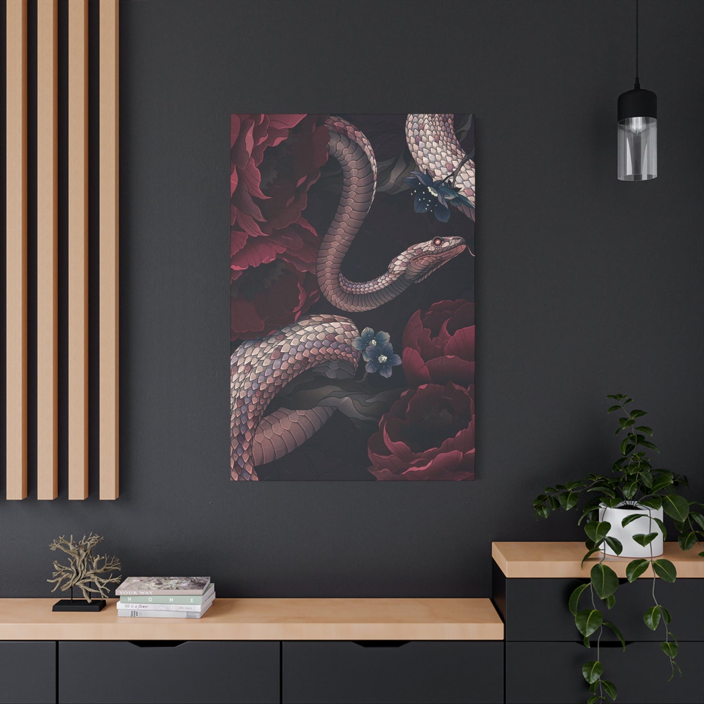 Rose And Snake Wall Art & Canvas Prints