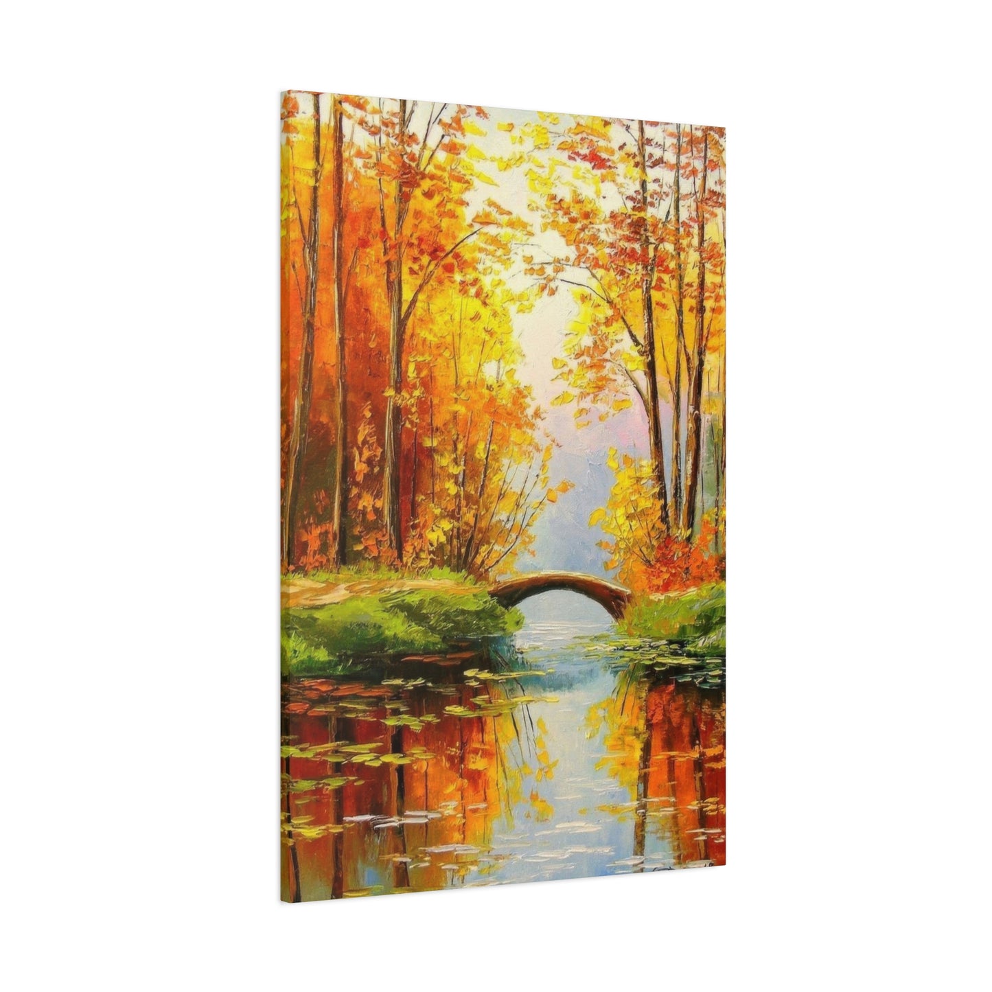 Wooden Bridge In Forest Wall Art & Canvas Prints