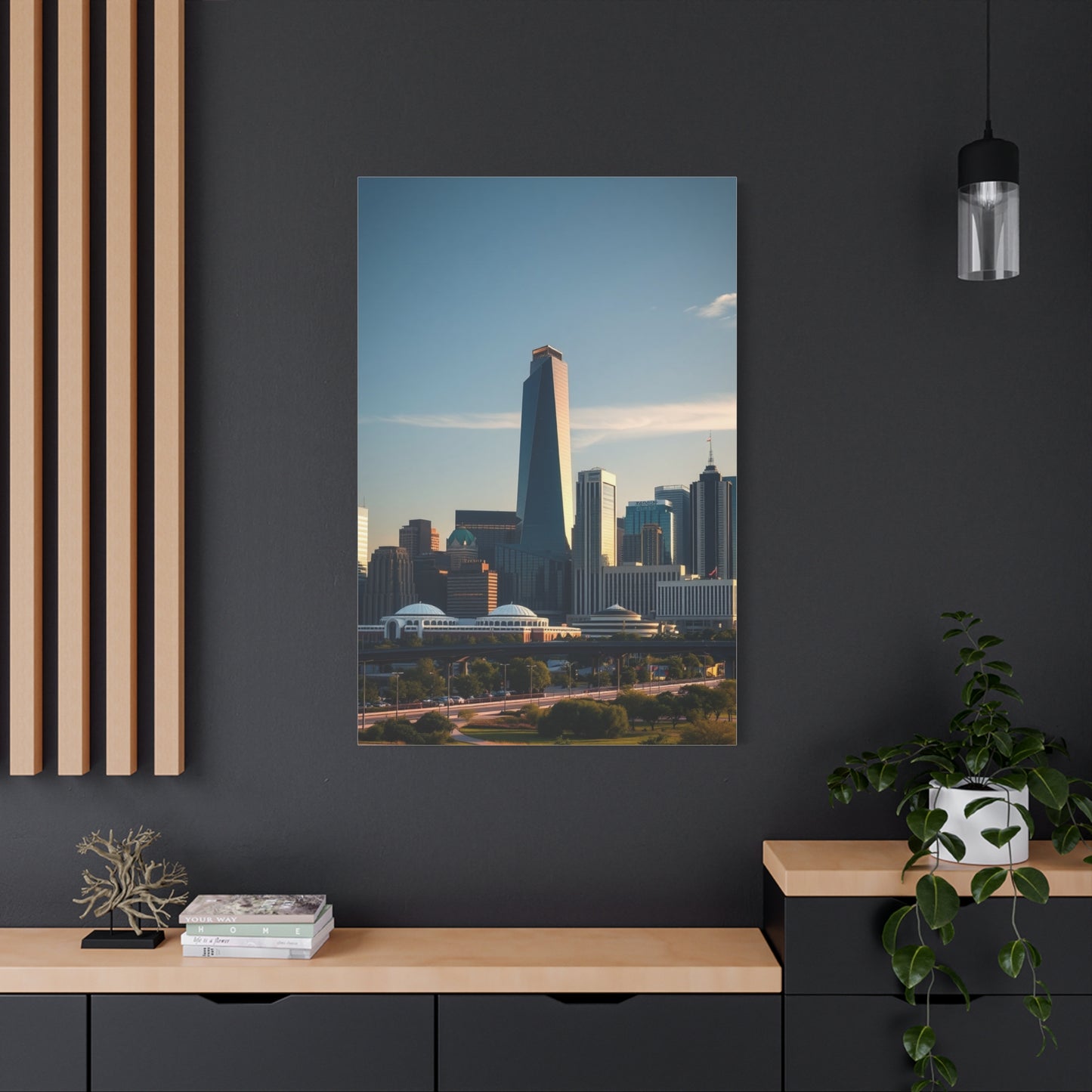 Houston Skylines Art Supreme Canvas Wall Art & Canvas Print