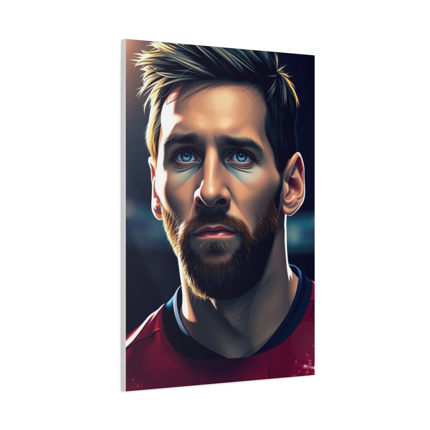 Lionel Messi Illustration Art Premium Canvas 16 Wall Art & Canvas Print