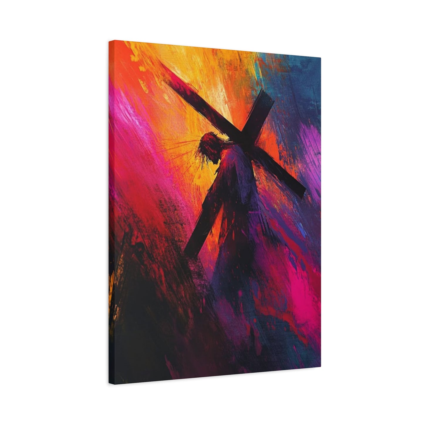 Abstract Jesus Caring Cross Wall Art & Canvas Prints