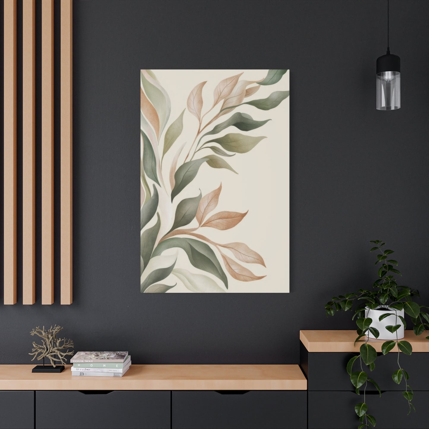 Plant Green Brown Earth Tones Wall Art & Canvas Prints
