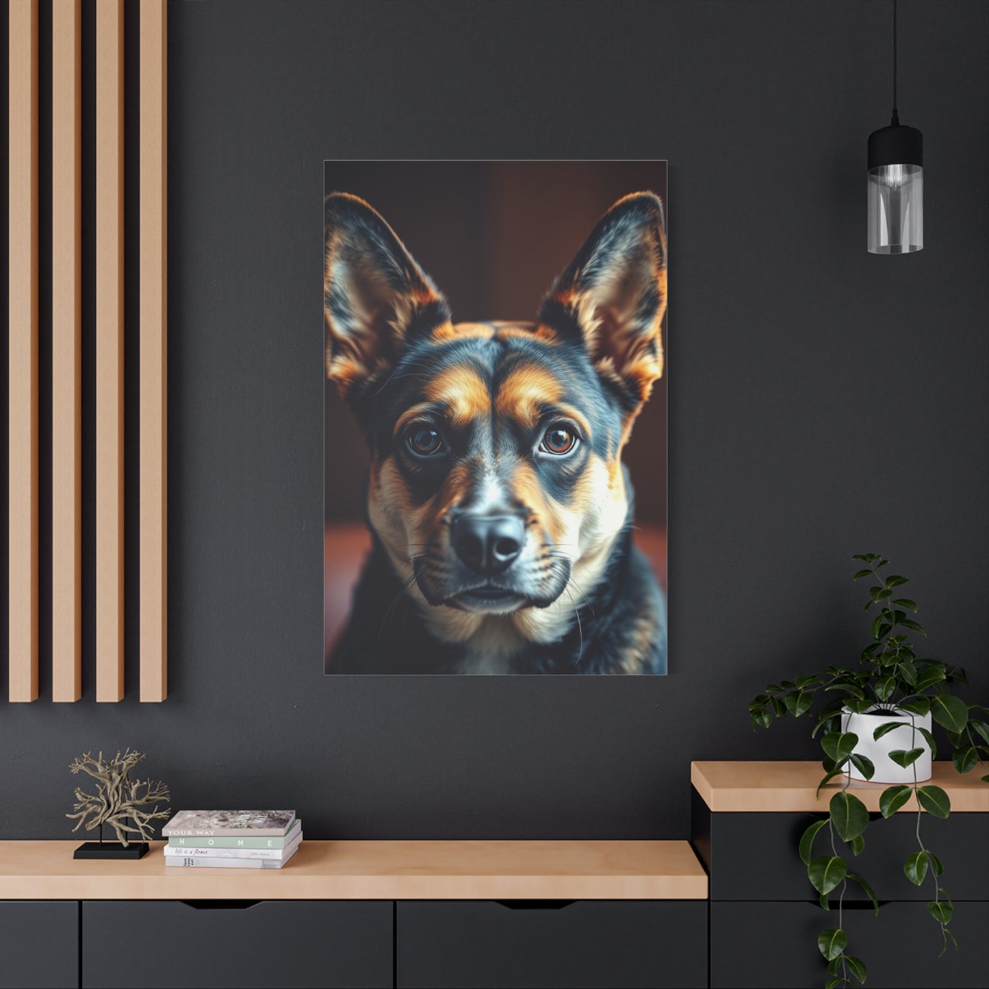 Supreme Black and Tan Art Collection Wall Art & Canvas Print