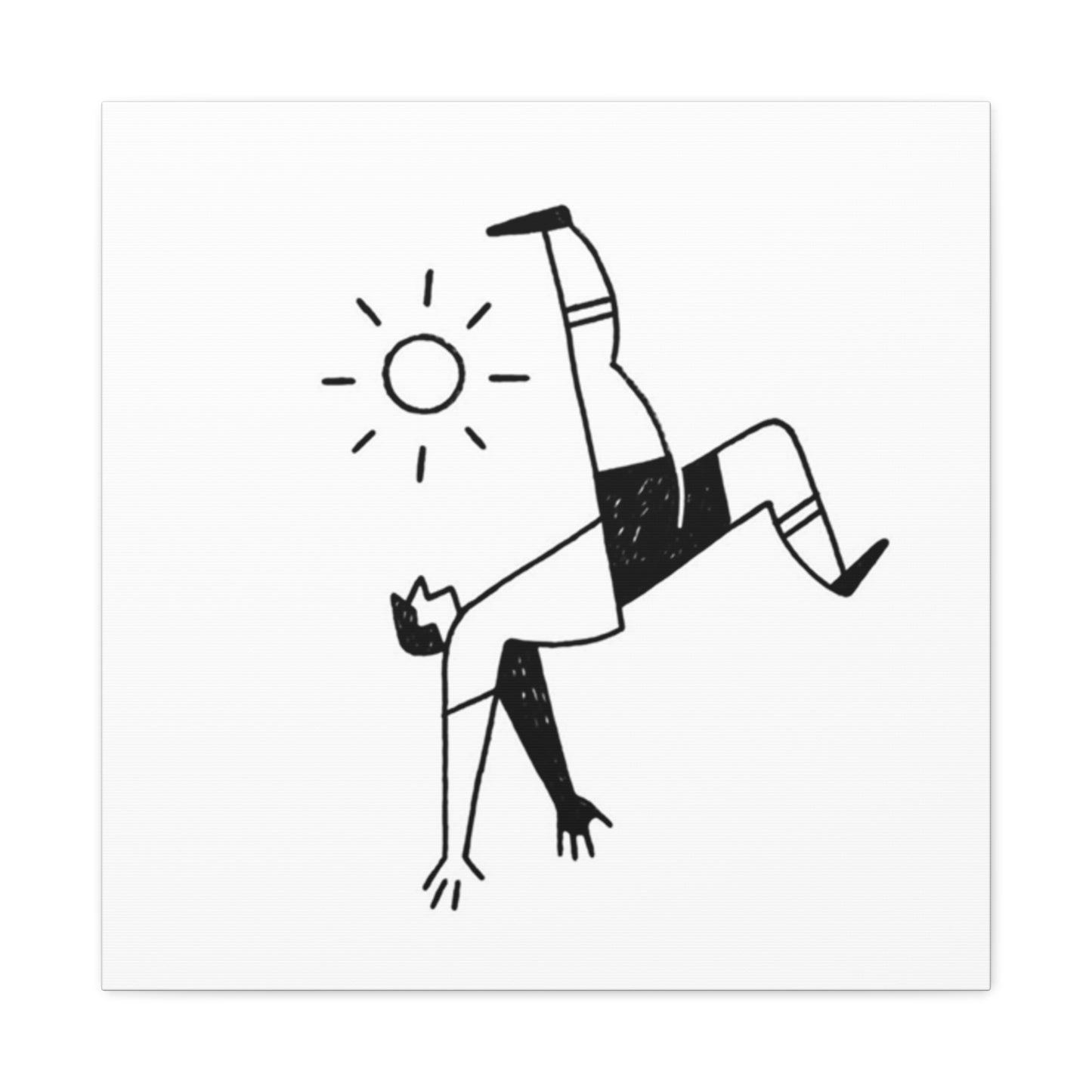 Soccer Reverse Kick Drawing Wall Art & Canvas Prints