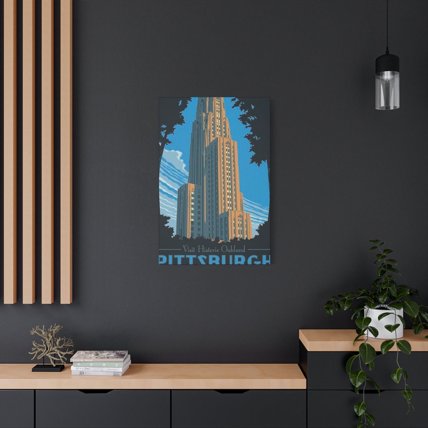Historic Oakland Pittsburgh Poster Wall Art & Canvas Prints