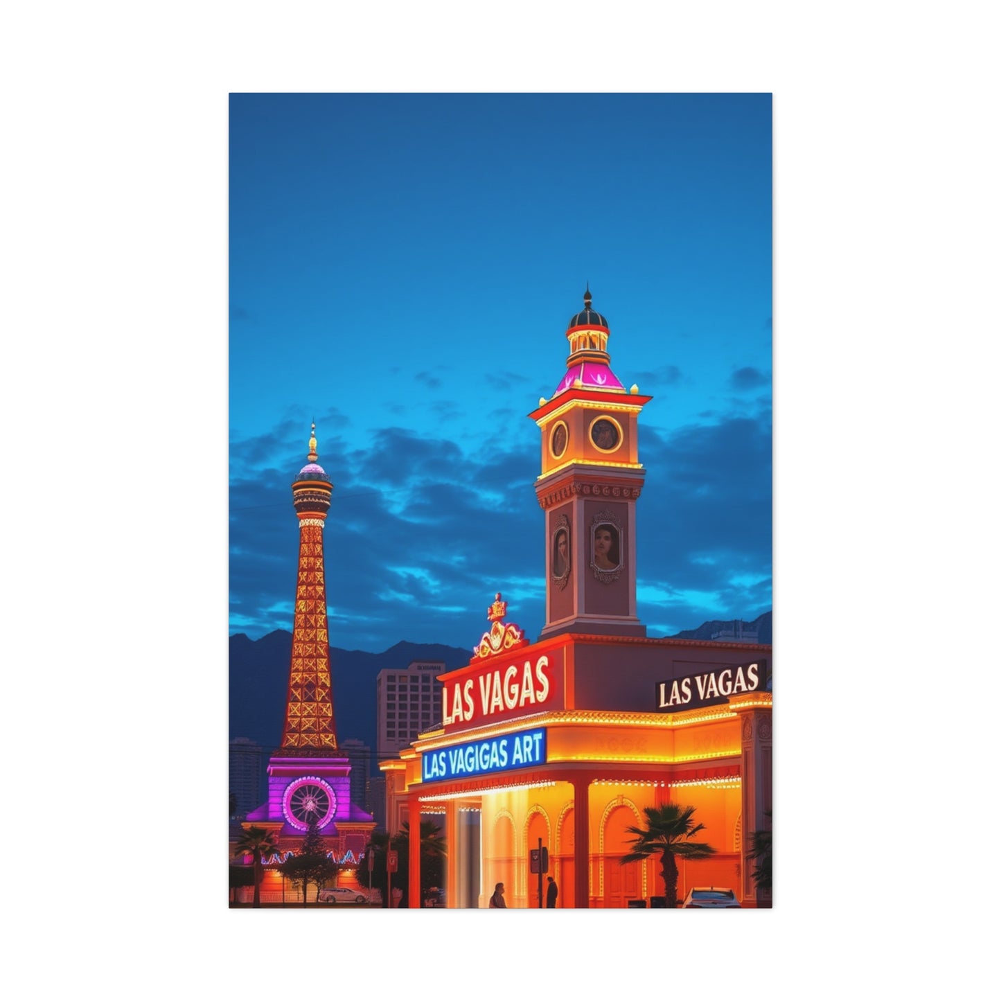 Las Vagas Art Canvas Art 3 Wall Art & Canvas Print
