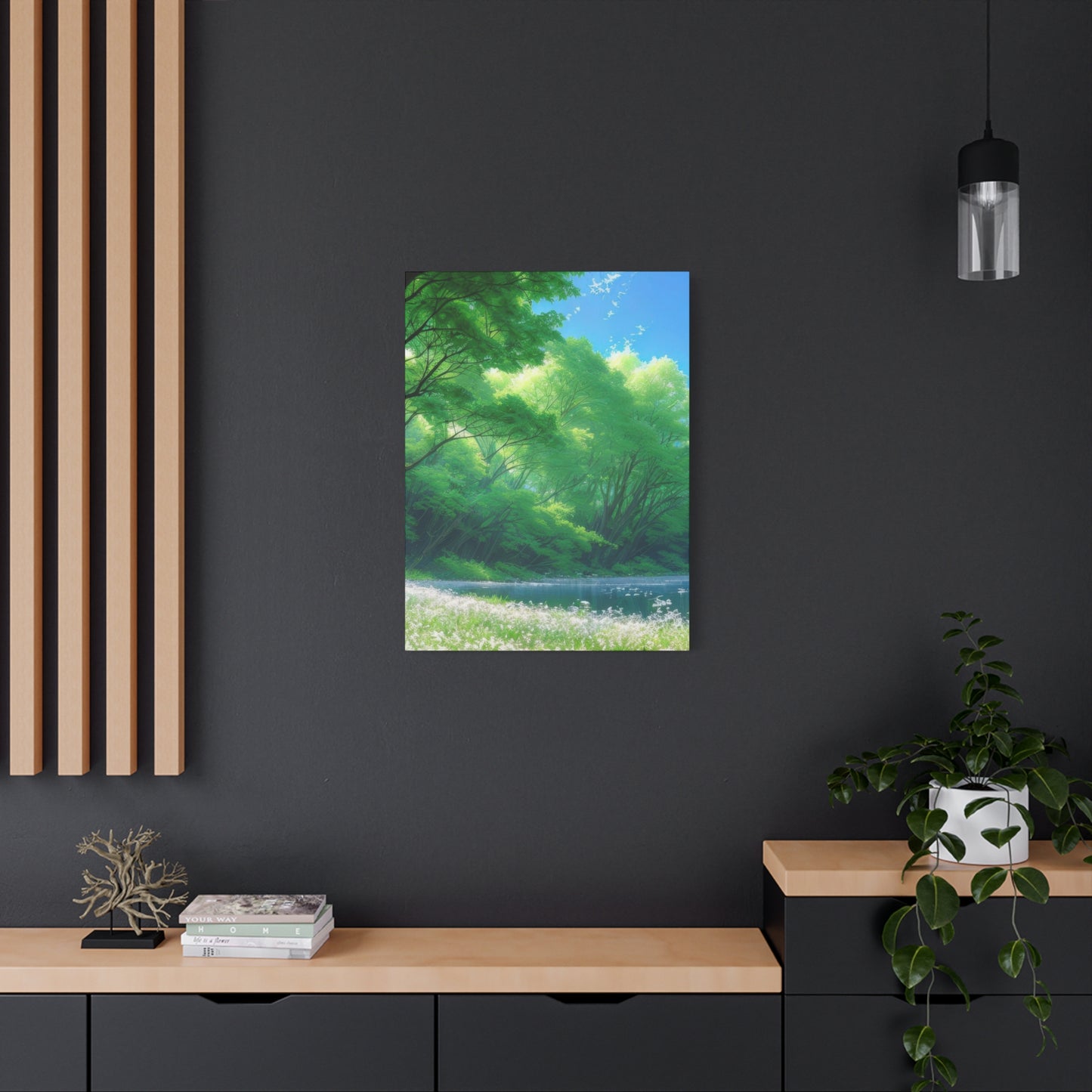 White Flowers Forest Wall Art & Canvas Prints