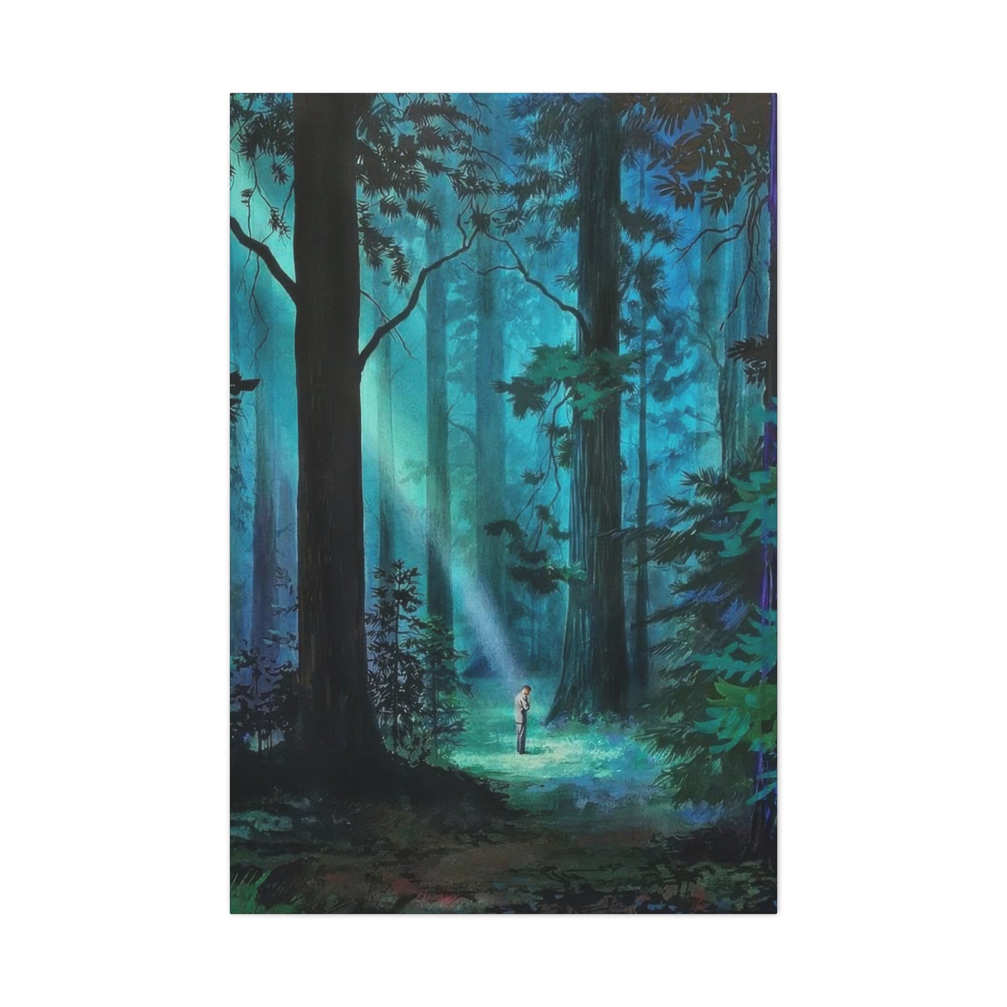 Green Dark Forest Wall Art & Canvas Prints