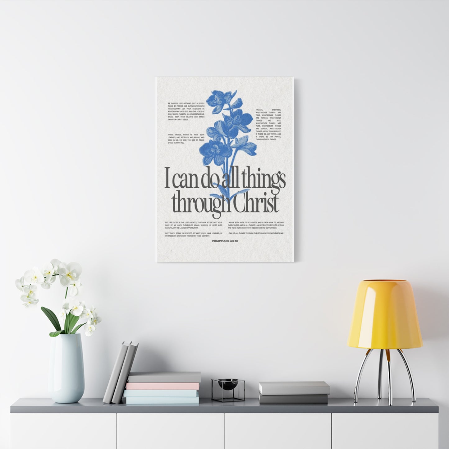 Christ Quote Poster Wall Art & Canvas Prints