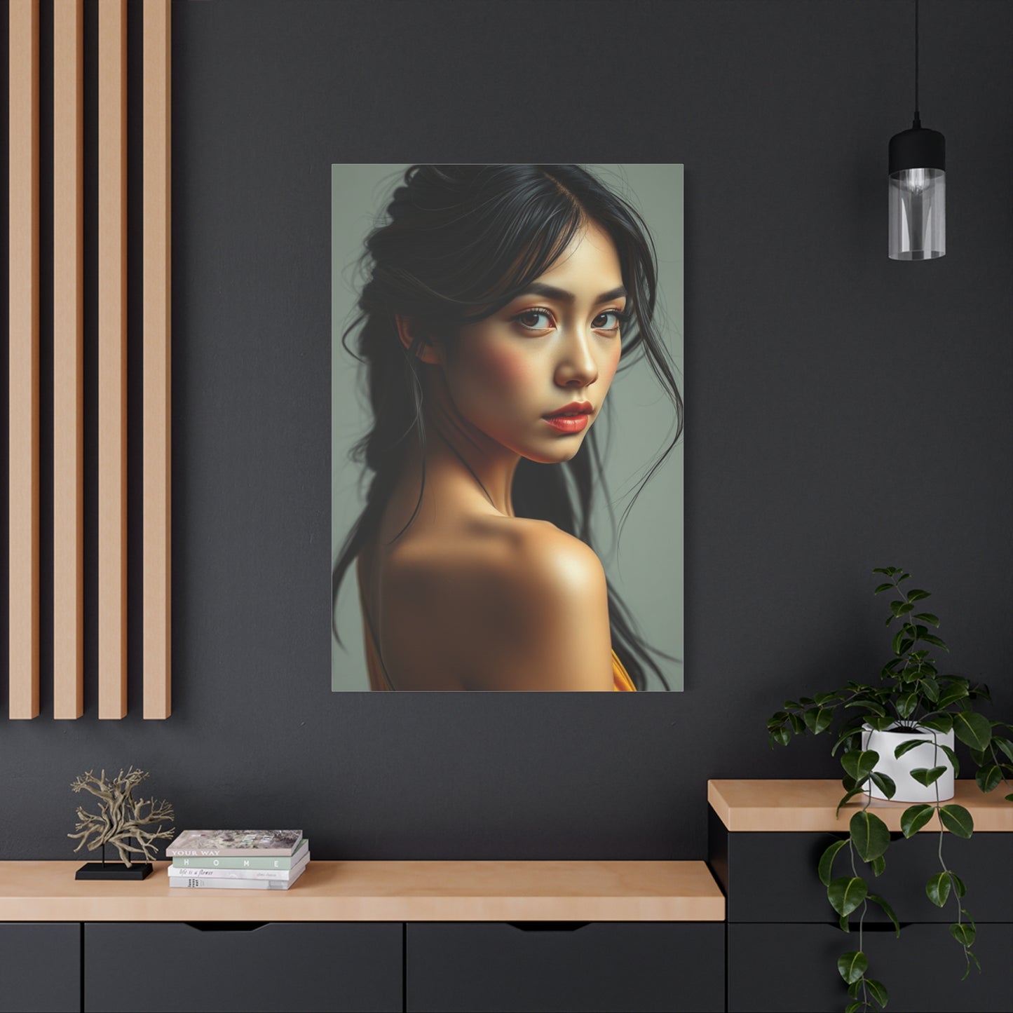 Chic Dame Illustration Wall Art & Canvas Print