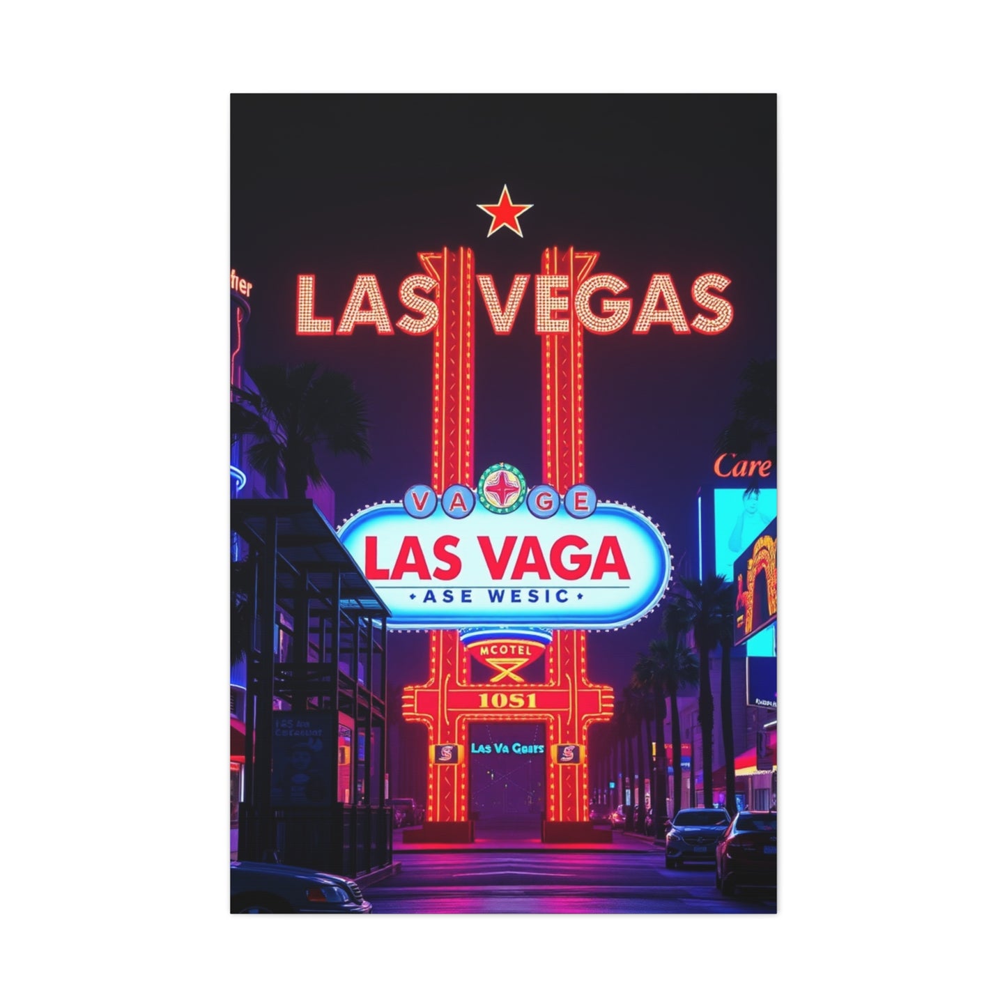 Las Vagas Art Canvas Art 5 Wall Art & Canvas Print