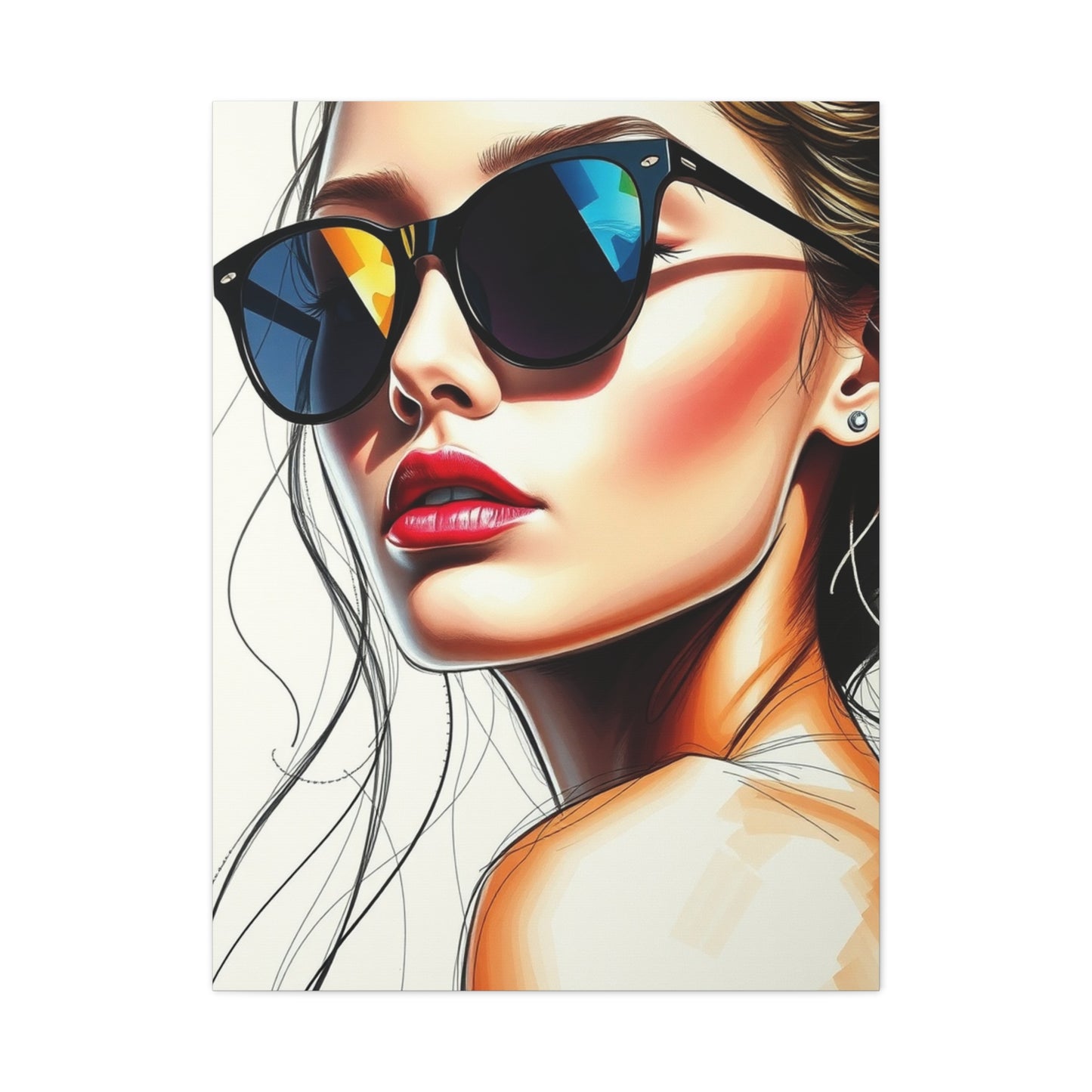 Fashion Illustration & Drawings Art Canvas Art 6 Wall Art & Canvas Print