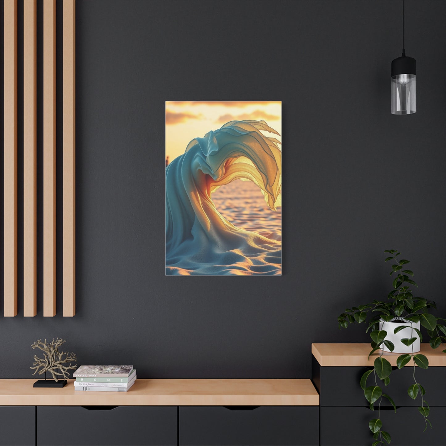 Vibrant Coastal Tapestry Wall Art & Canvas Print