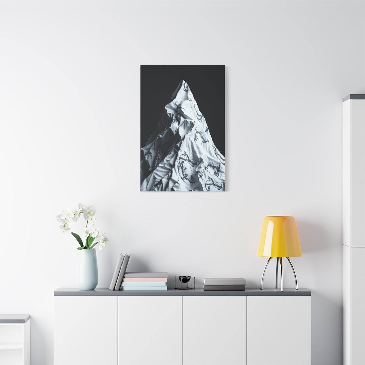 Gray & White Art Canvas Art 7 Wall Art & Canvas Print