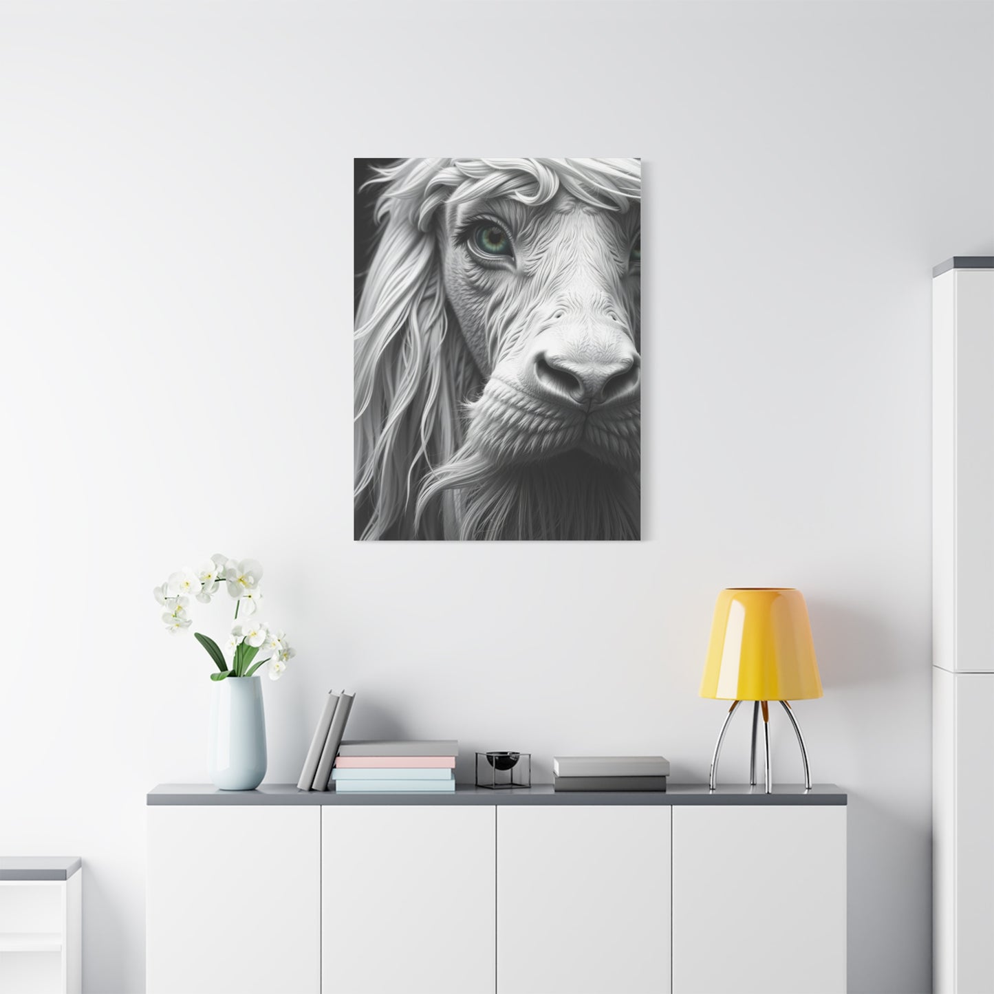 Gray & White Art Canvas Art 4 Wall Art & Canvas Print