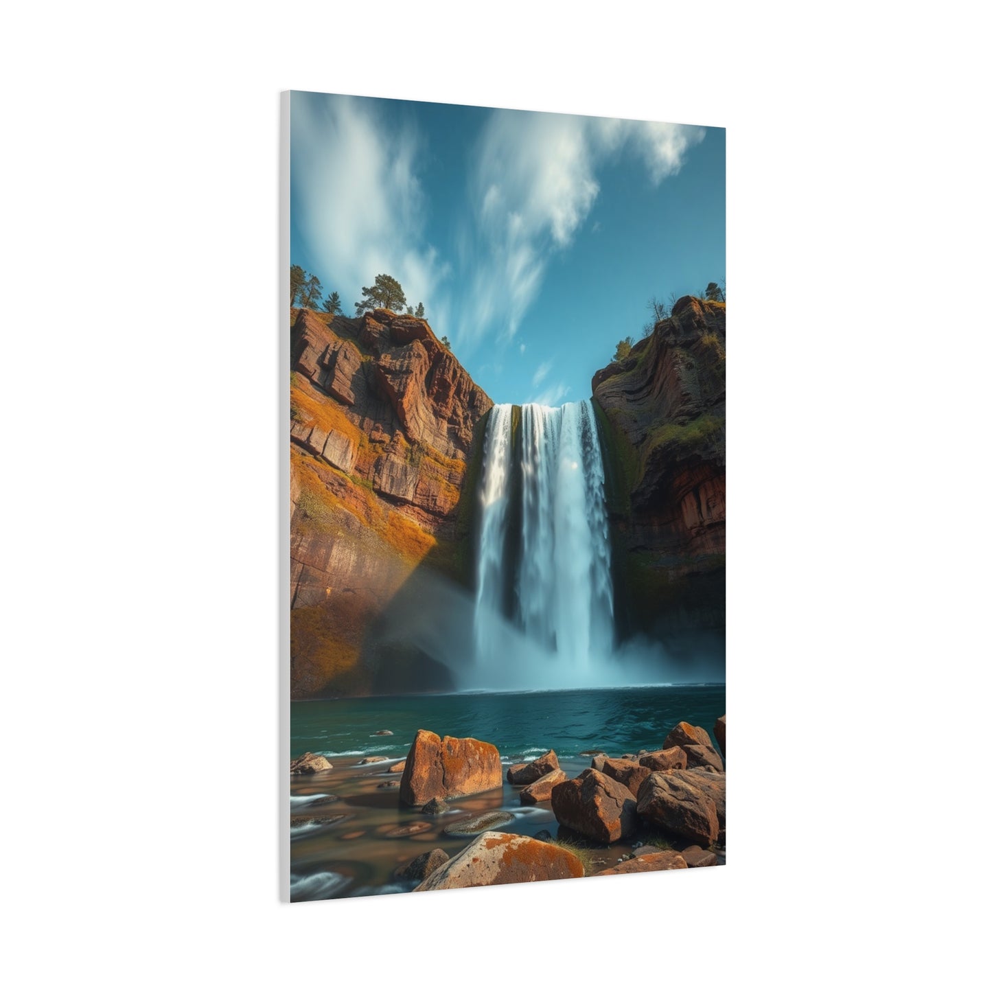 Opulent Waterfall Illusion Wall Art & Canvas Print