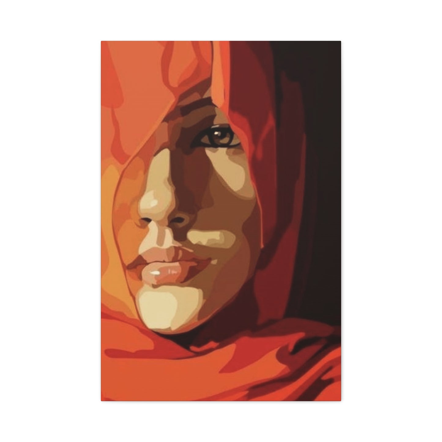 An Abstract Portrait Of A Girl Face Wall Art & Canvas Prints