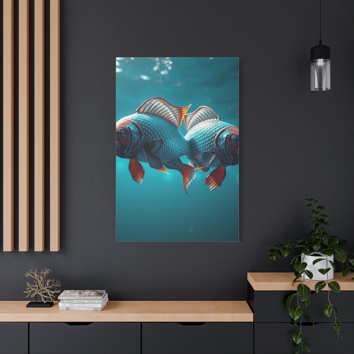 Mystical Pisces Serenade wall art & canvas print
