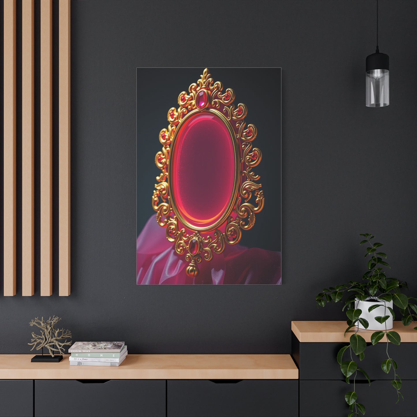 Gold & Pink Art Supreme Canvas Gallery Wall Art & Canvas Print