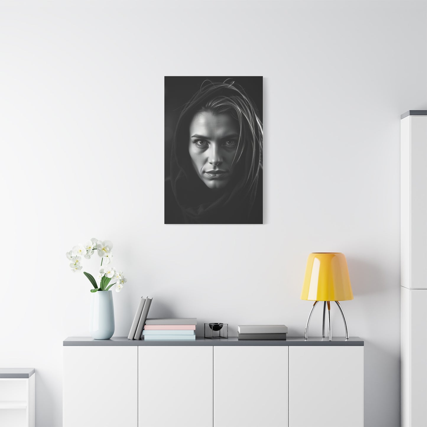 Bespoke Ebony Ivory Tableau Wall Art & Canvas Print