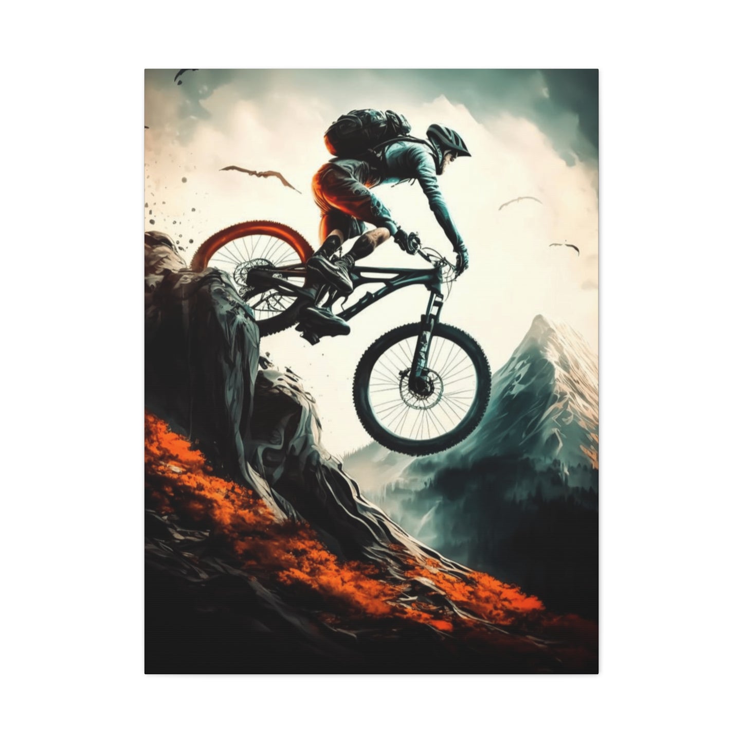 Dangerous Bicycle Ride Wall Art & Canvas Prints
