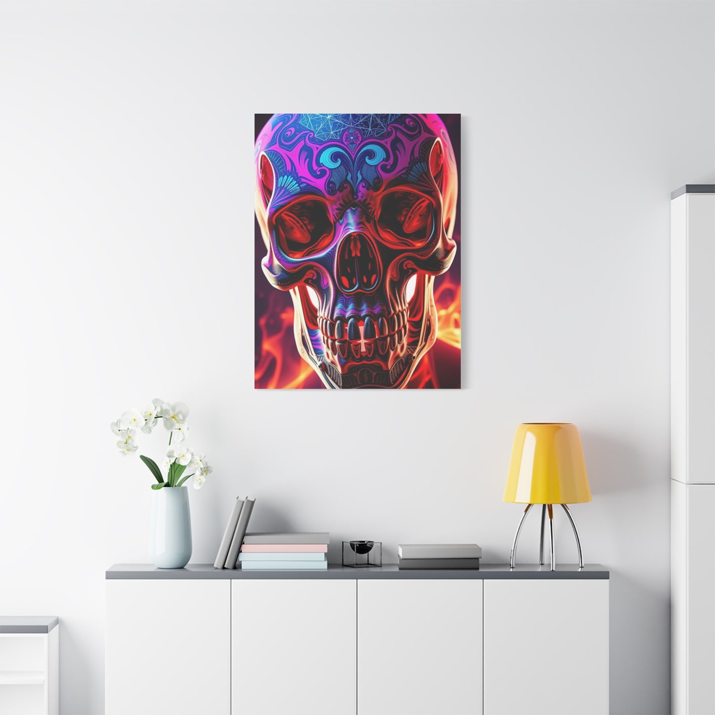 Trippy Skull Art Premium Canvas 18 Wall Art & Canvas Print