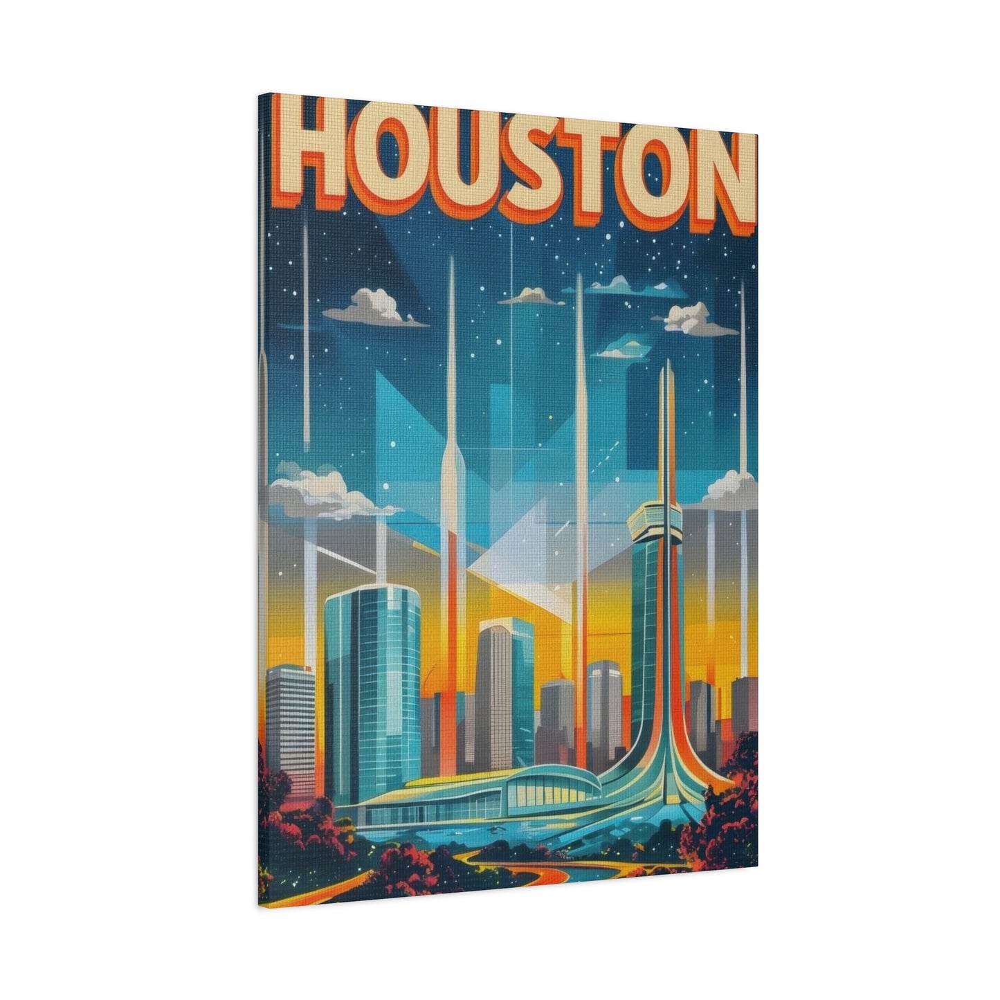 Houston Skyline Dynamic Wall Art & Canvas Prints