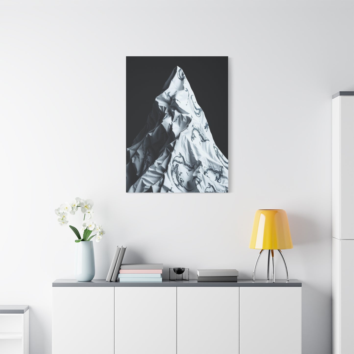 Gray & White Art Canvas Art 7 Wall Art & Canvas Print