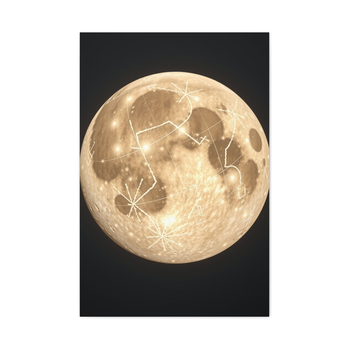 Moon Art Premium Canvas 18 Wall Art & Canvas Print