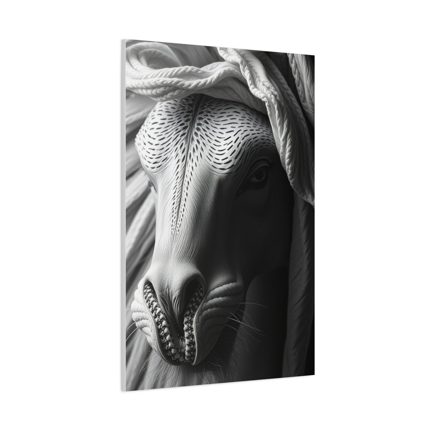 Luxe Noir Blanc Canvas Wall Art & Canvas Print