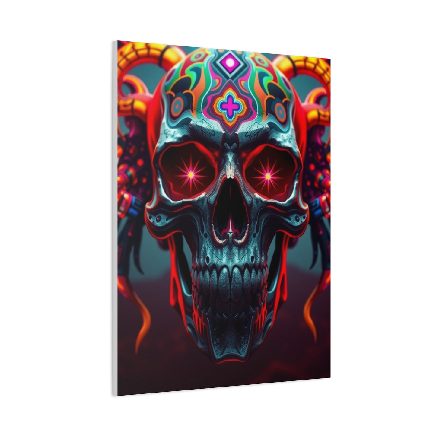 Trippy Skull Art Premium Canvas 20 Wall Art & Canvas Print