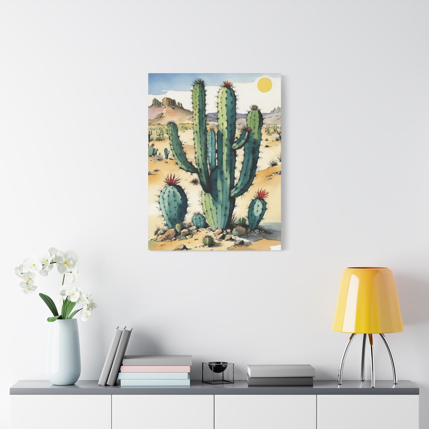 Large Cacti in Desert Wall Art & Canvas Prints