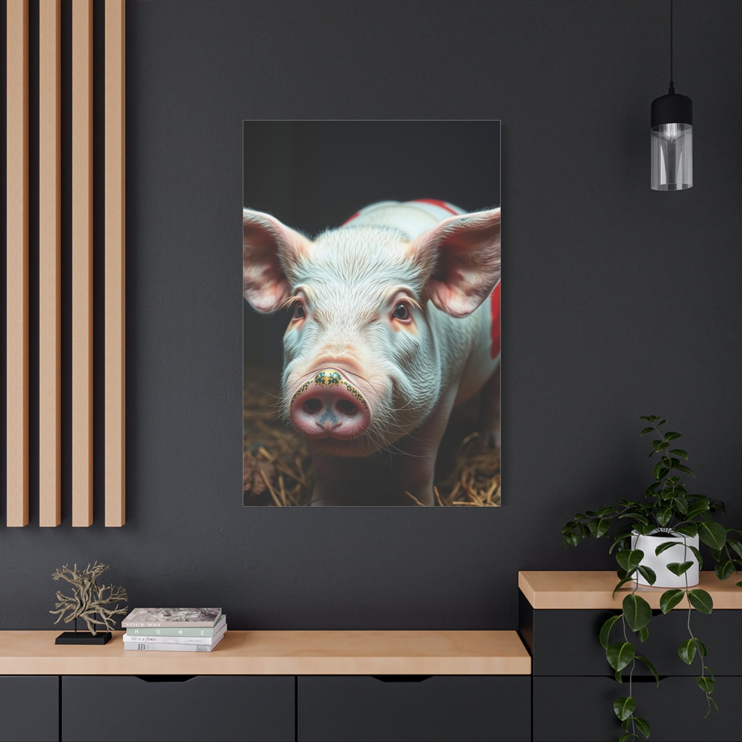 Pig Art Canvas Art 2 Wall Art & Canvas Print