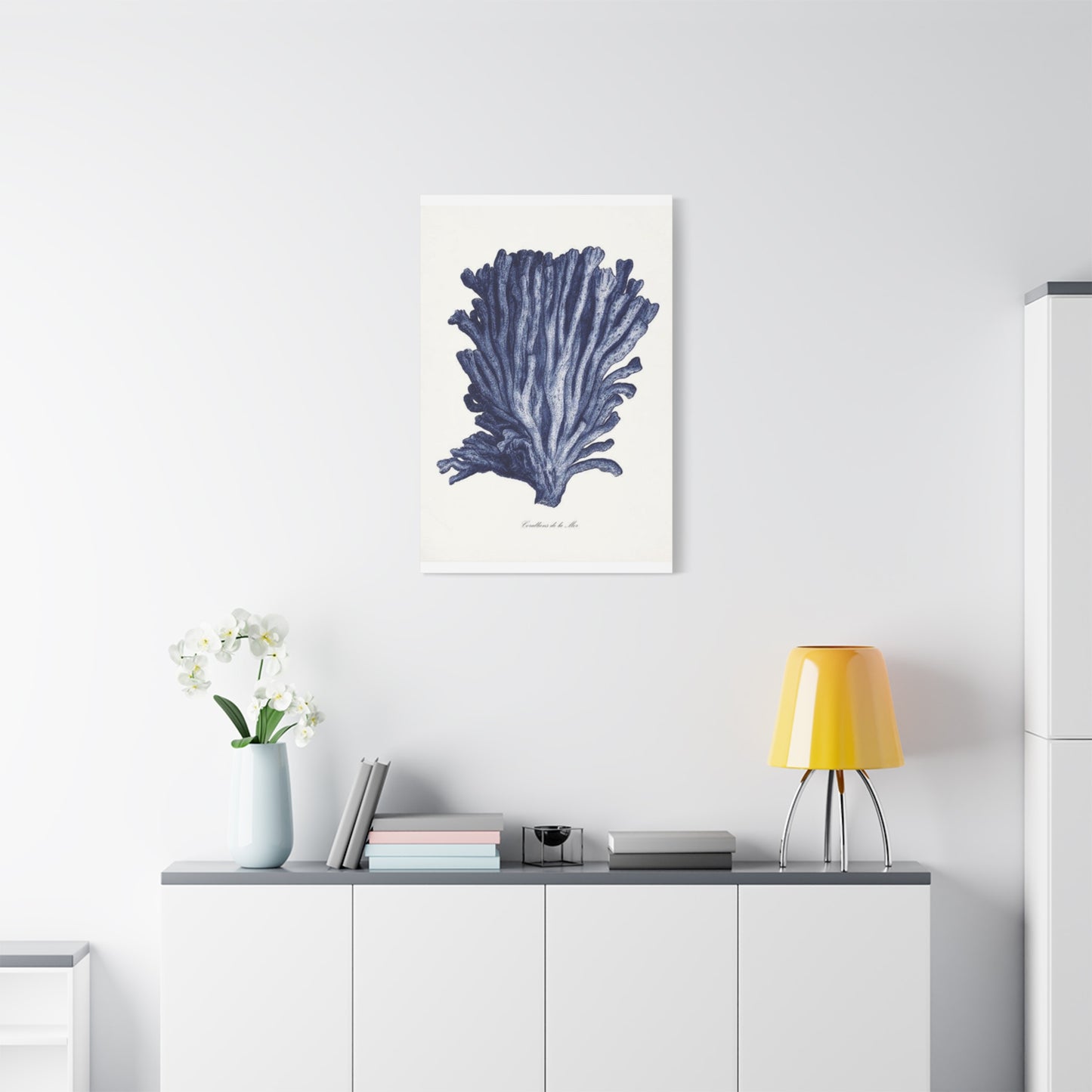 Blue Shell Stem Painting Wall Art & Canvas Prints