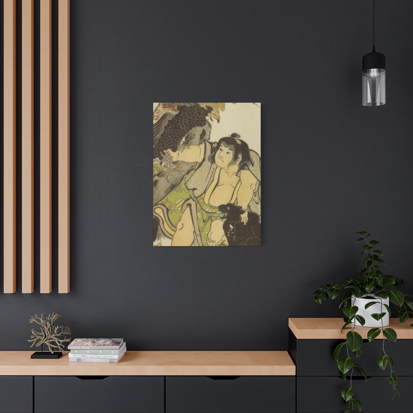 Katsushika Hokusai Kintaro And The Wild Animals Wall Art & Canvas Prints