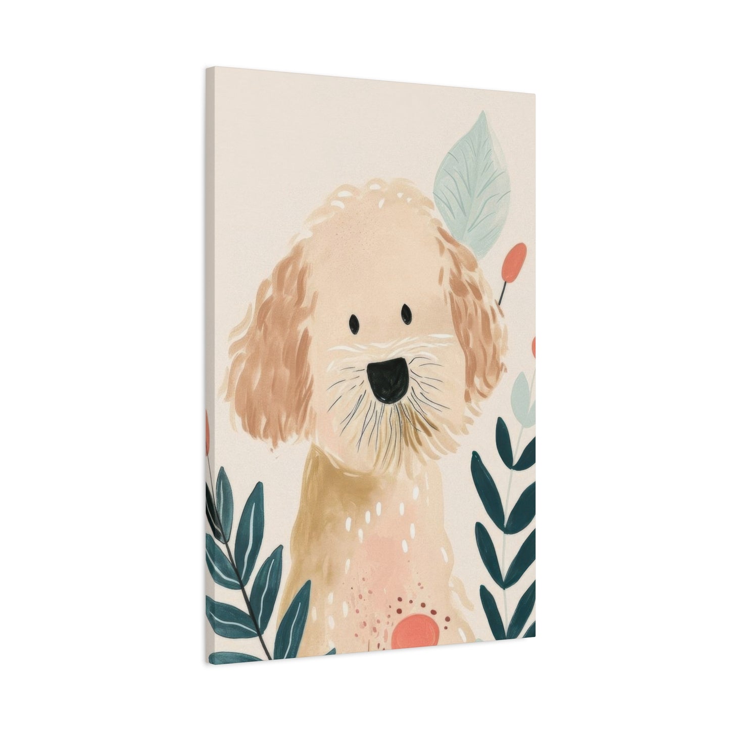 Goldendoodle Illustration Wall Art & Canvas Prints