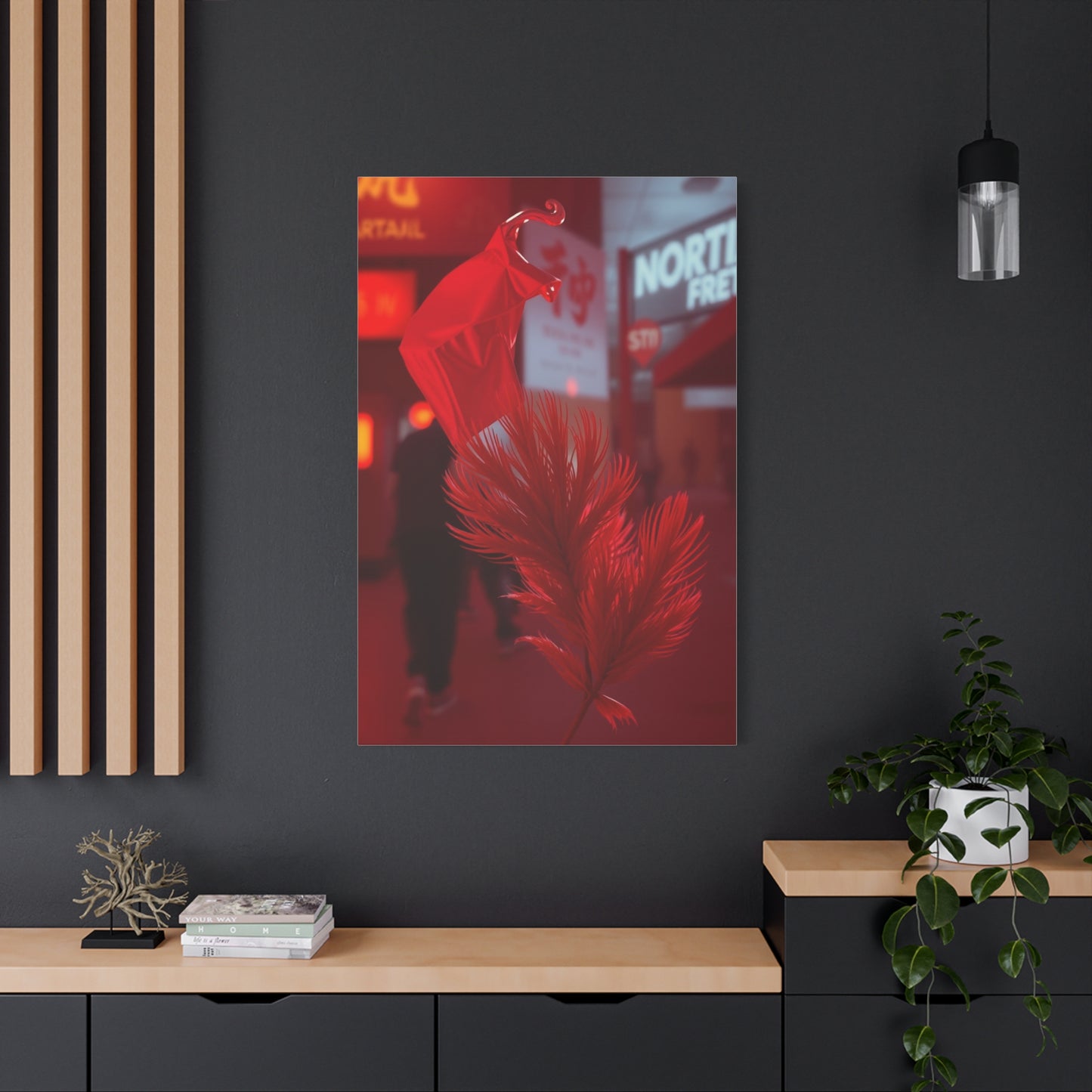 Crimson Reverie Canvas Wall Art & Canvas Print