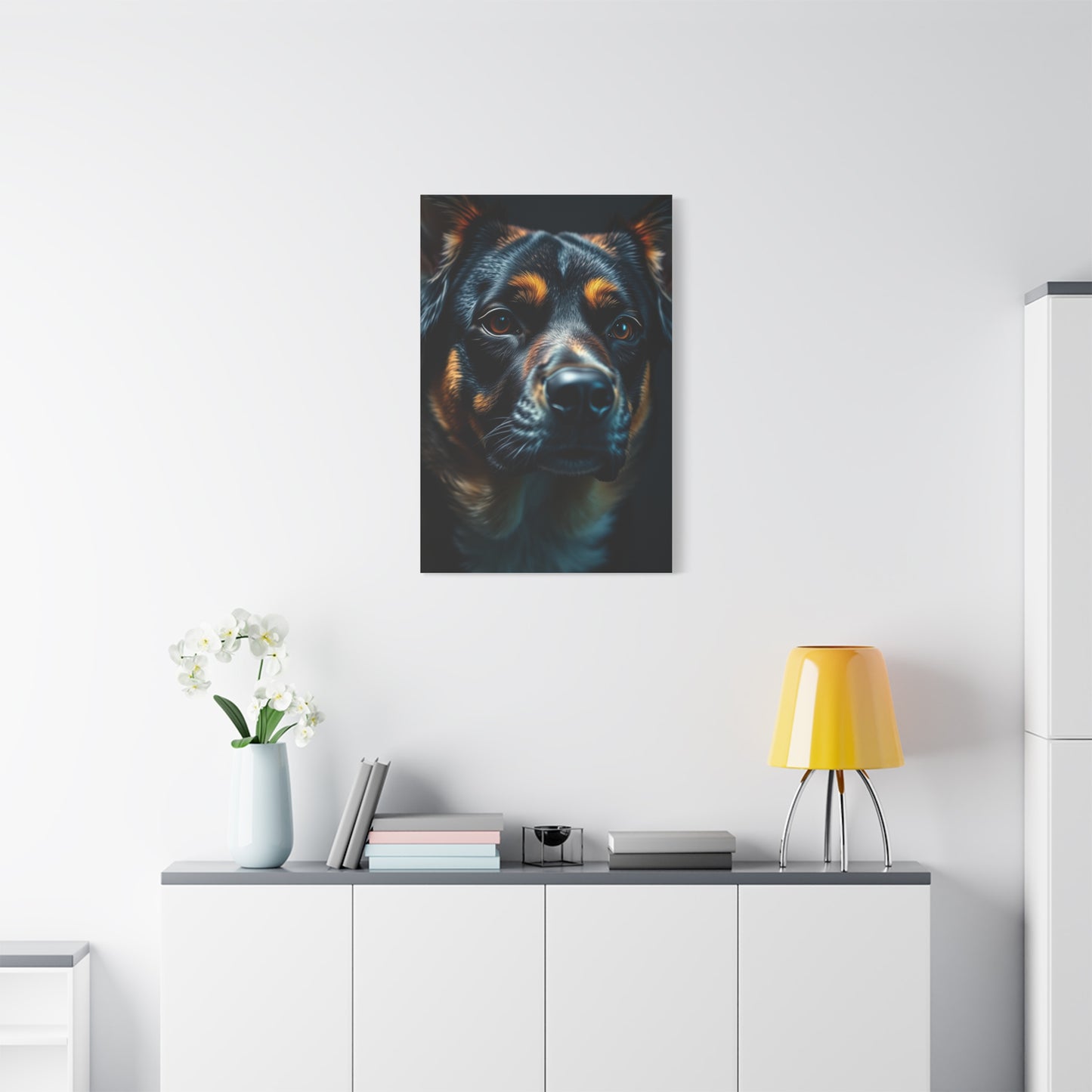 Masterpiece Black and Tan Art Vision Wall Art & Canvas Print