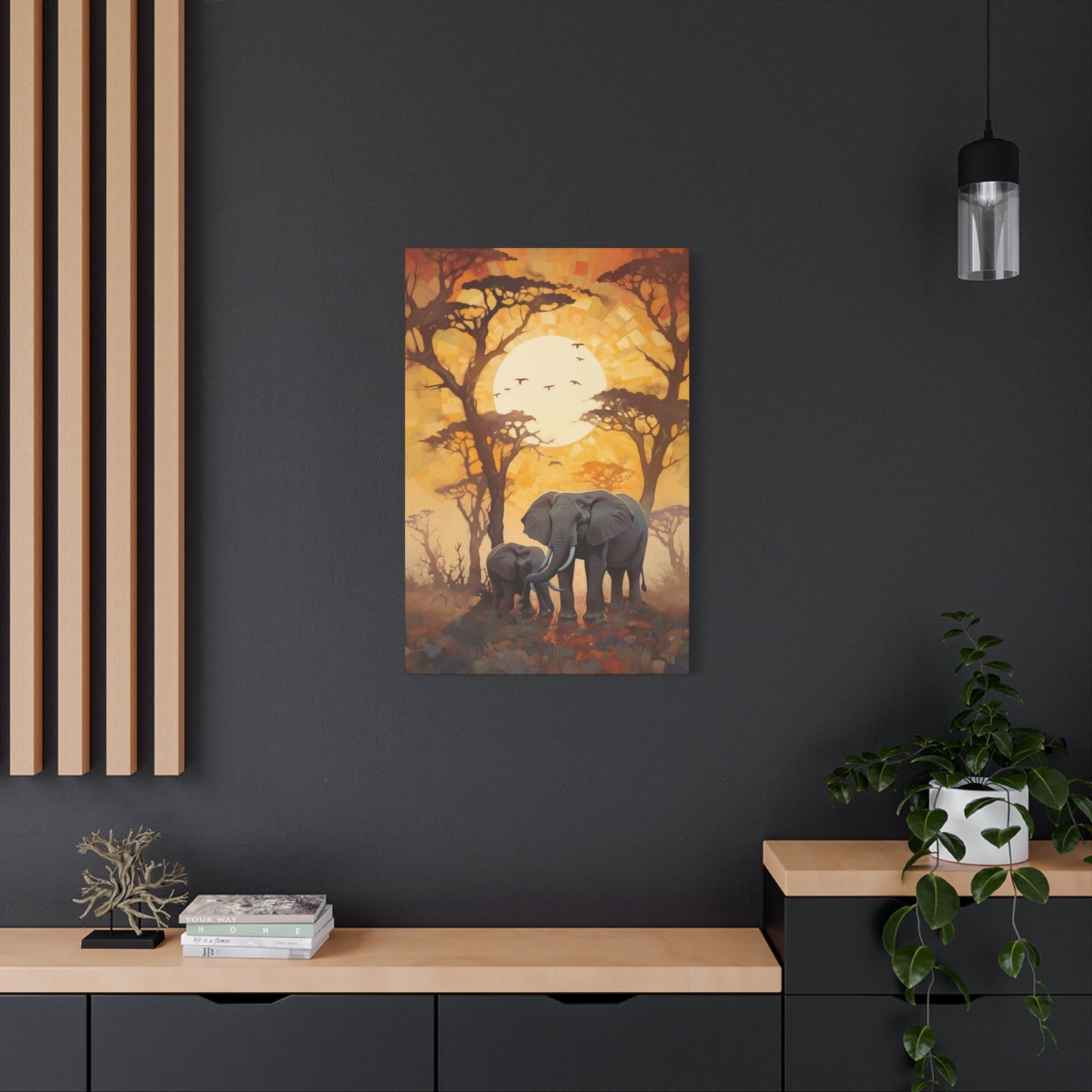 Mother and Baby Elephant Wall Art & Canvas Prints